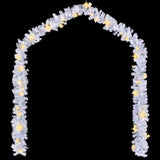 Christmas Garland with LED Lights 5 m White - Side View