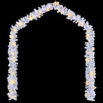 Christmas Garland with LED Lights 5 m White