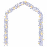 Christmas Garland with LED Lights 10 m White - Front View