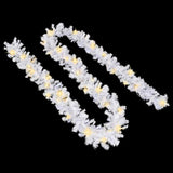 Christmas Garland with LED Lights 10 m White - Top-Down View