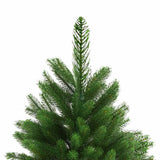 Artificial Christmas Tree Lifelike Needles 240 cm Green - Side View