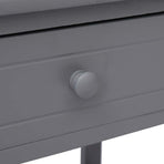 Nightstands 2 pcs Grey 40x29x42 cm Paulownia Wood