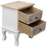 Bedside Cabinet 35x30x50 cm Paulownia Wood - Top-Down View