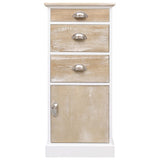 Side Cabinet 38x28x86 cm Paulownia Wood - Front View