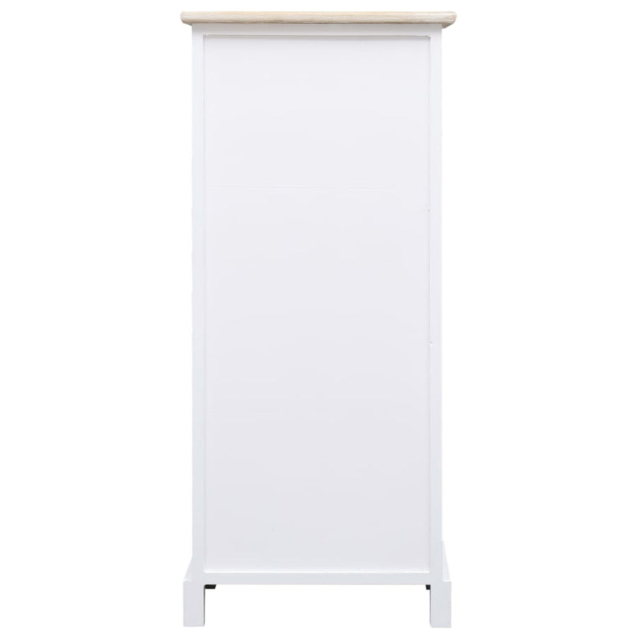 Side Cabinet 38x28x86 cm Paulownia Wood