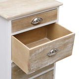 Side Cabinet 38x28x86 cm Paulownia Wood - 45-Degree Angle