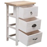 Side Cabinet 35x25x57 cm Paulownia Wood - Top-Down View