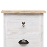 Side Cabinet 35x25x87 cm Paulownia Wood - 45-Degree Angle