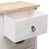 Side Cabinet 35x25x87 cm Paulownia Wood - Rear View