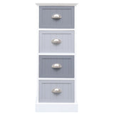 Side Cabinet 35x30x90 cm Paulownia Wood - Front View