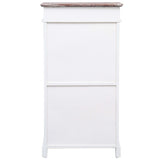 Shoe Cabinet Brown 50x28x98 cm Paulownia Wood - Side View