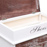 Shoe Cabinet Brown 50x28x98 cm Paulownia Wood - 45-Degree Angle