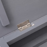 Shoe Cabinet Grey 50x28x98 cm Paulownia Wood - Low Angle