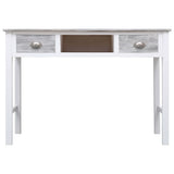Writing Desk Grey 110x45x76 cm Wood - Top-Down View