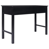 Writing Desk Black 110x45x76 cm Wood - 45-Degree Angle