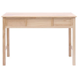 Writing Desk Natural 110x45x76 cm Wood - Top-Down View