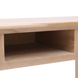 Writing Desk Natural 110x45x76 cm Wood - Close-Up Angle
