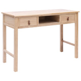 Writing Desk Natural 110x45x76 cm Wood - Low Angle