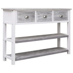 Sideboard Antique Grey 115x30x76 cm Wood