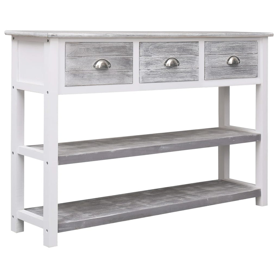 Sideboard Antique Grey 115x30x76 cm Wood