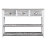 Sideboard Antique Grey 115x30x76 cm Wood - Top-Down View