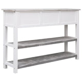 Sideboard Antique Grey 115x30x76 cm Wood