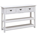 Sideboard Antique White 115x30x76 cm Wood
