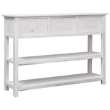 Sideboard Antique White 115x30x76 cm Wood - Top-Down View