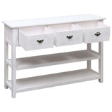 Sideboard Antique White 115x30x76 cm Wood