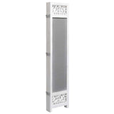 6-Panel Room Divider Grey 210x165 cm Fabric