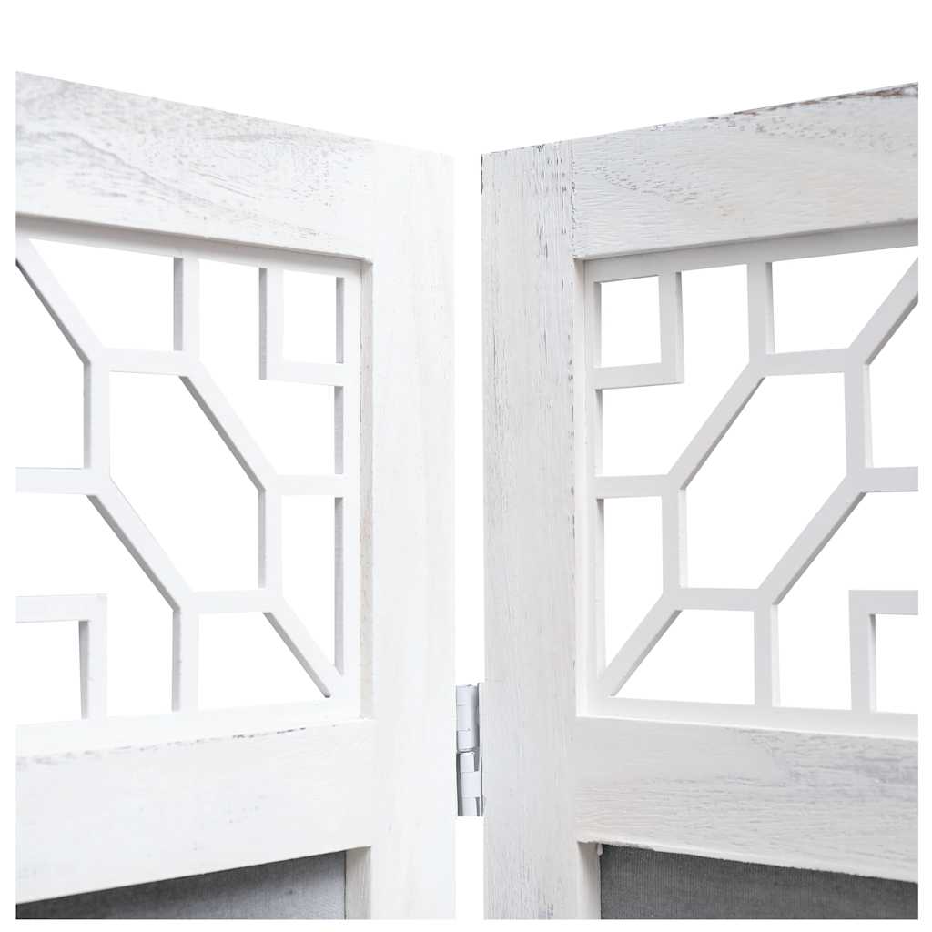 6-Panel Room Divider Grey 210x165 cm Fabric