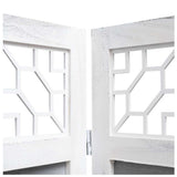 6-Panel Room Divider Grey 210x165 cm Fabric - 45-Degree Angle