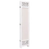 5-Panel Room Divider Cream 175x165 cm Fabric - Top-Down View