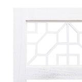 5-Panel Room Divider Cream 175x165 cm Fabric - Rear View