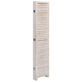 5-Panel Room Divider 175x165 cm Wood - Top-Down View
