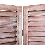 3-Panel Room Divider Brown 105x165 cm Wood