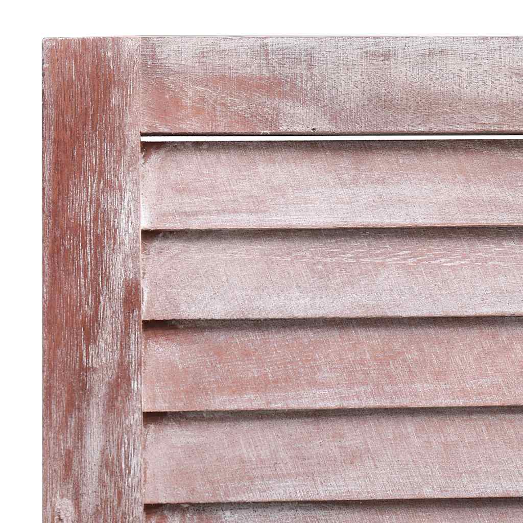 3-Panel Room Divider Brown 105x165 cm Wood