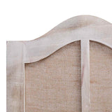 6-Panel Room Divider White 210x165 cm Fabric