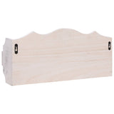 Wall Mounted Coat Rack White 50x10x23 cm Wood
