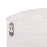 Wall Mounted Coat Rack White 50x10x34 cm Wood - Rear View