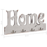 Wall Mounted Coat Rack HOME 50x23 cm - Rear View