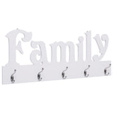 Wall Mounted Coat Rack FAMILY 74x29.5 cm