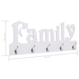 Wall Mounted Coat Rack FAMILY 74x29.5 cm