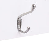 Wall Mounted Coat Rack WELCOME White 74x29.5 cm - Top-Down View