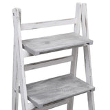 4-Tier Plant Stand Grey 43x33x113 cm Wood - 45-Degree Angle
