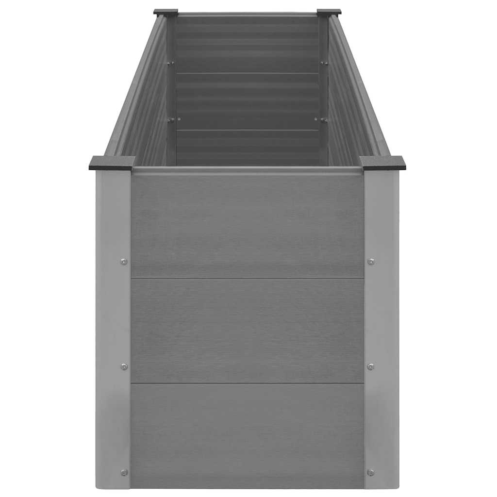 Garden Raised Bed Grey 200x50x54 cm WPC