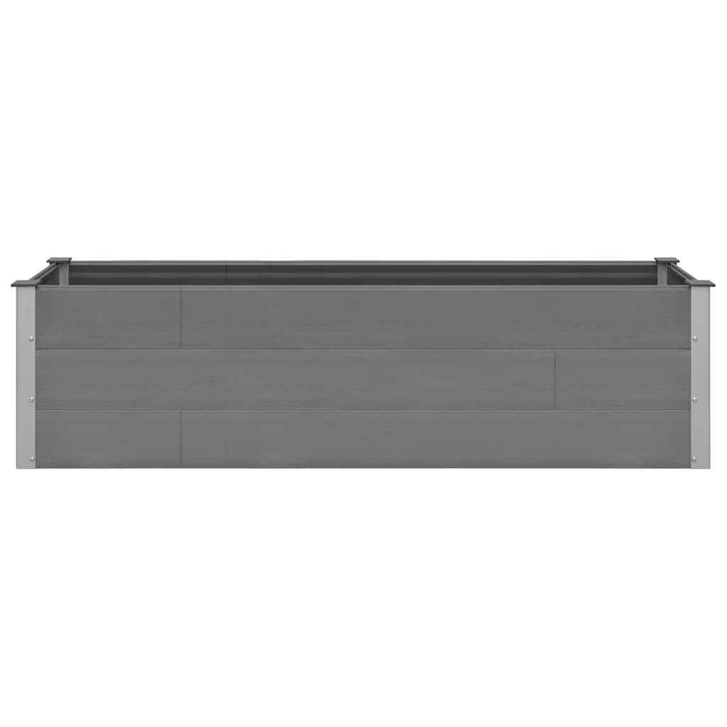 Garden Raised Bed Grey 200x50x54 cm WPC