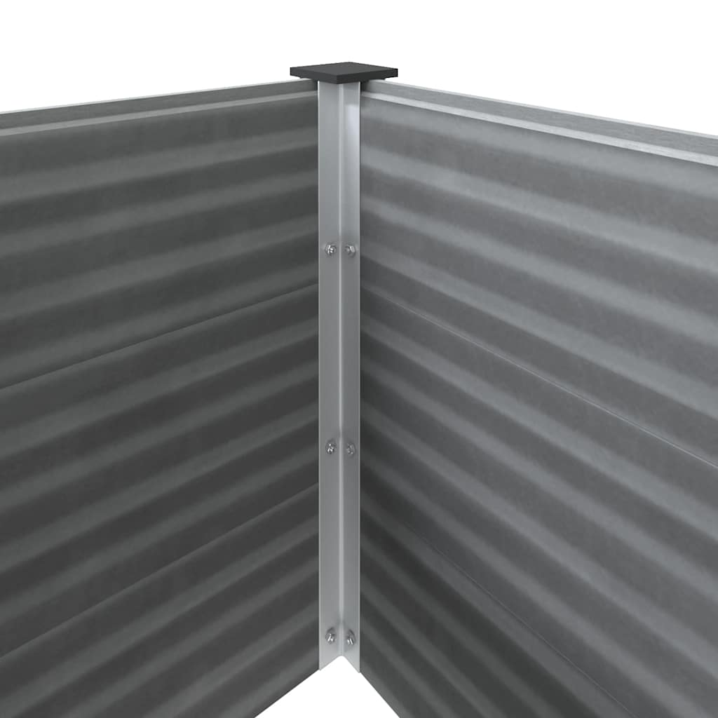 Garden Raised Bed Grey 200x50x54 cm WPC