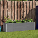 Garden Raised Bed Grey 200x50x54 cm WPC