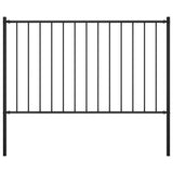 Fence Panel Woerden with Posts Steel 1.7x1.25 m Black